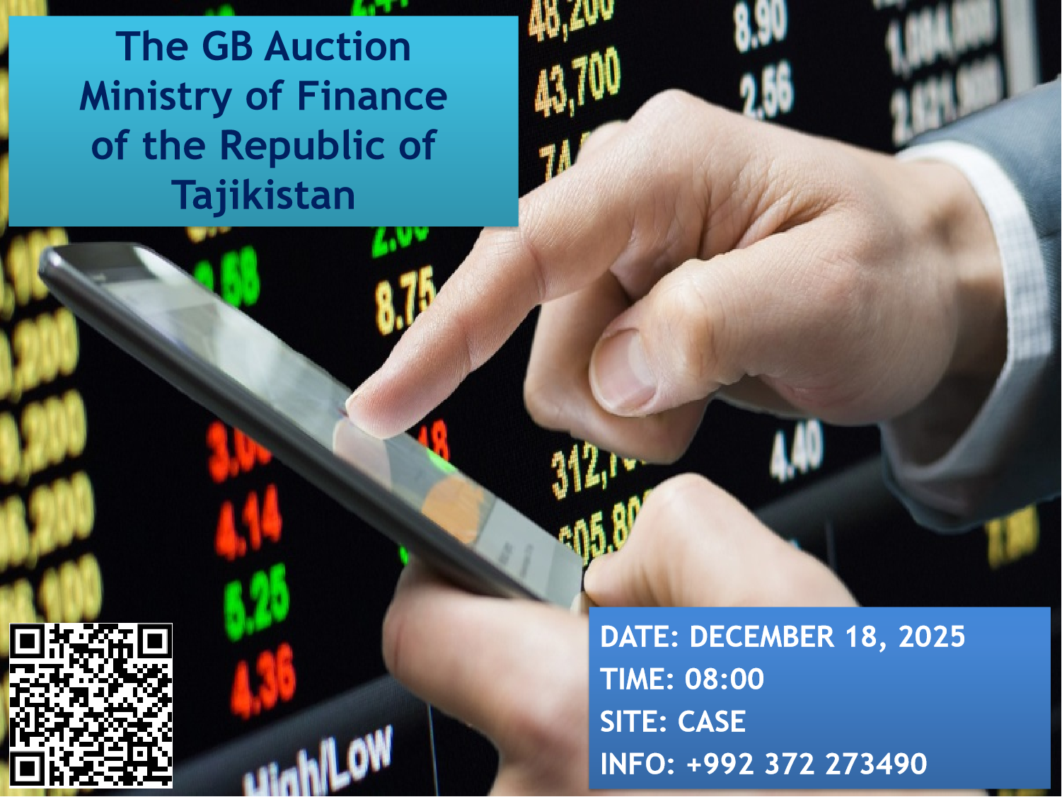 The next GB auction is on December 18, 2025
